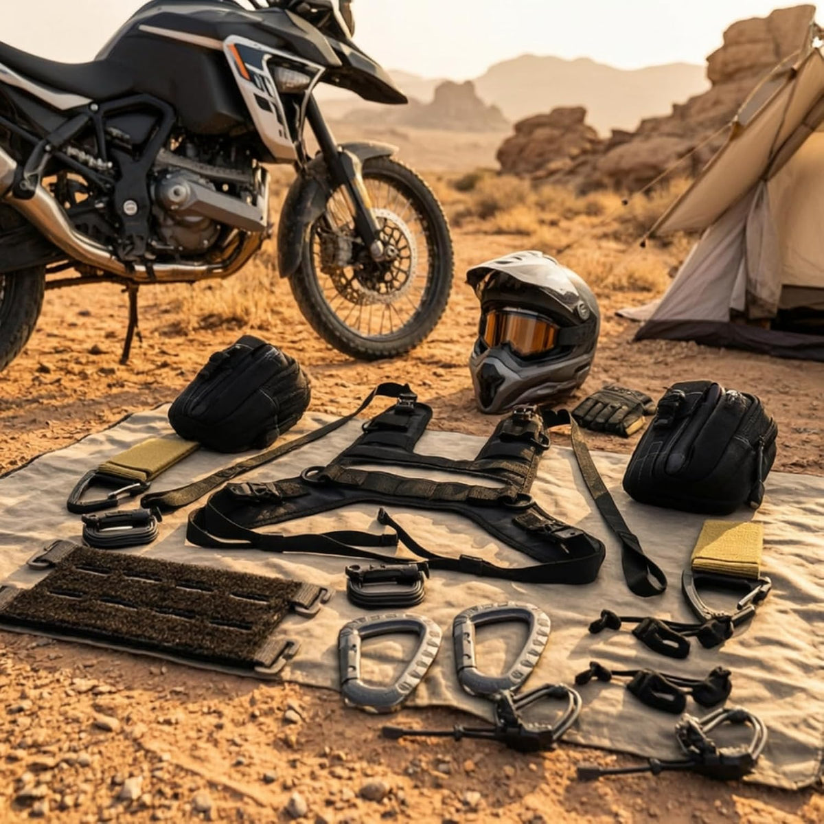 Adjustable Motorcycle Accessory Mount