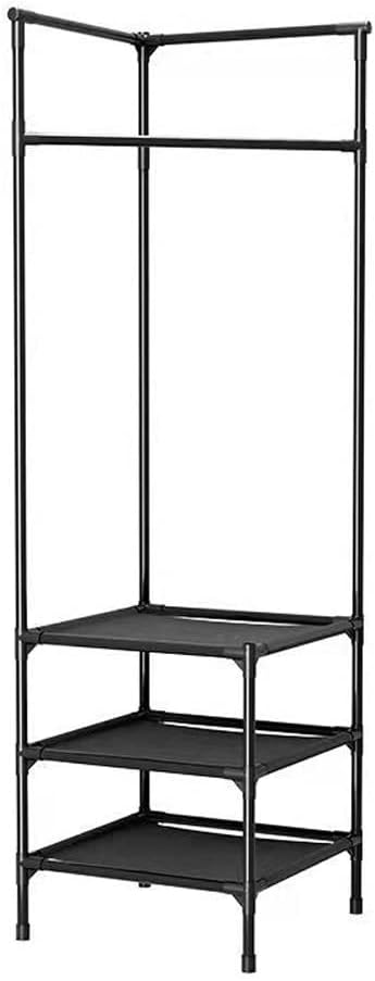 Multi-Function Standing Clothes Rack with Removable Storage