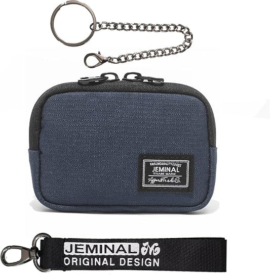 Compact Travel Coin Purse with Lanyard