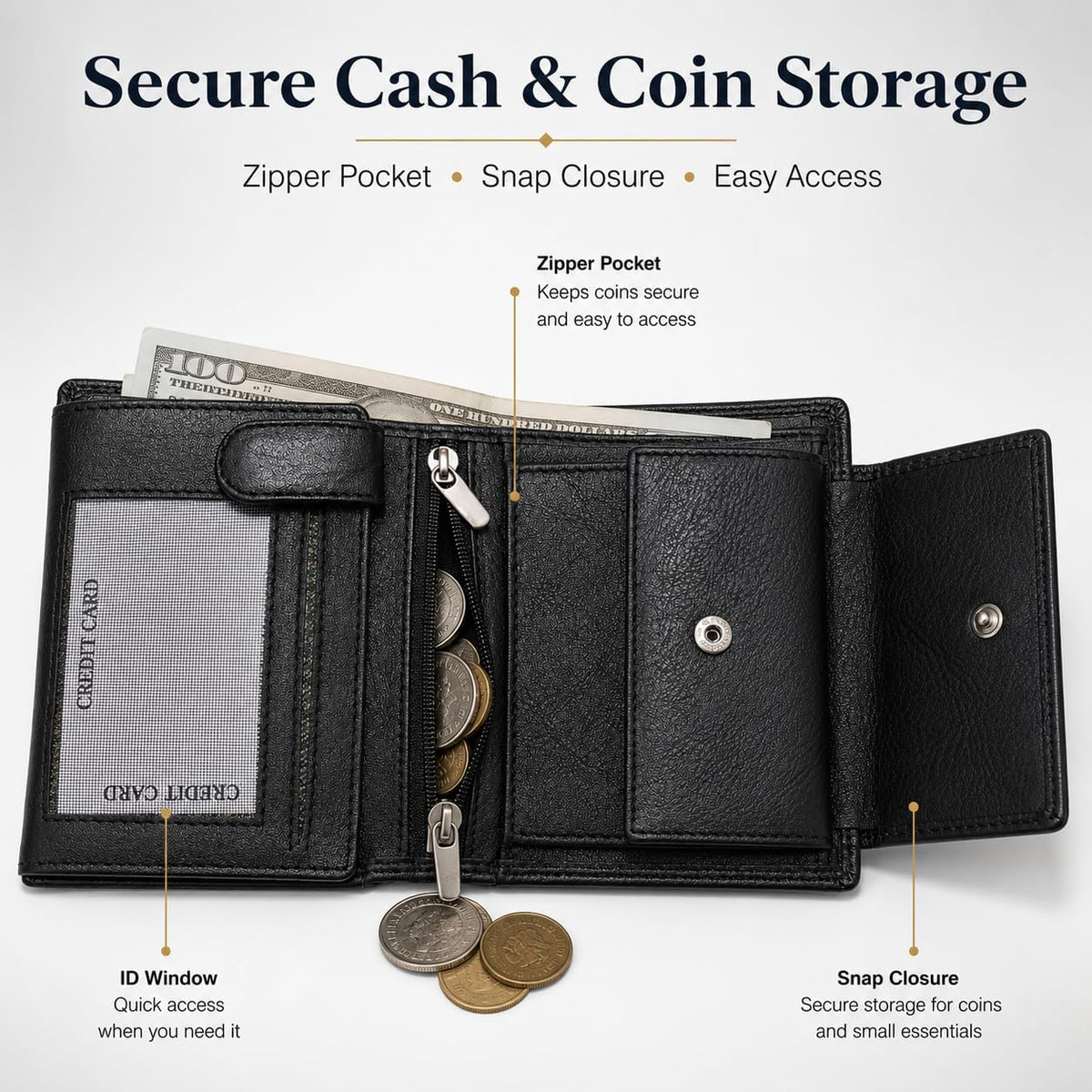 Minimalist Leather Bifold Wallet