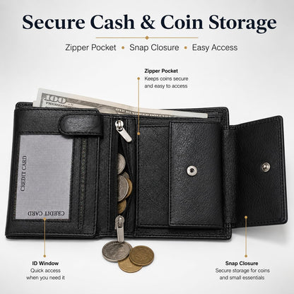 Minimalist Leather Bifold Wallet