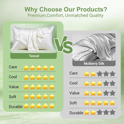 Silk-Like Cooling Pillowcase