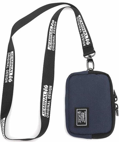 Compact Travel Coin Purse with Lanyard