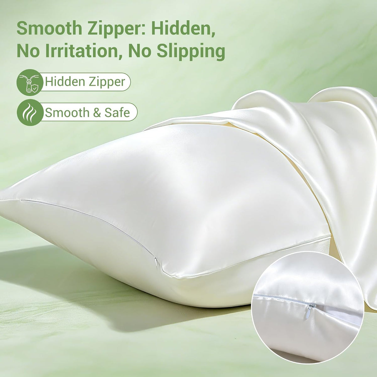 Silk-Like Cooling Pillowcase
